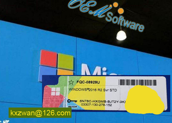 관리 Windows 서버 2016 R2 제품 열쇠 홀로그램 Coa 스티커 소매 면허