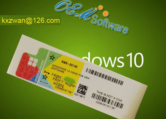 FQC Windows 10 Oem 중요한 공백 COA를 가진 직업적인 Coa 승리 10 가정 Coa 스티커를 주문을 받아서 만드십시오